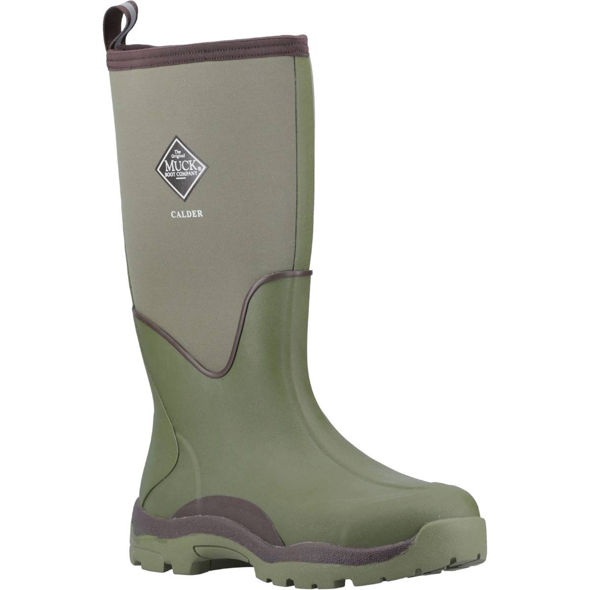 Muck Boots Calder Olive Green Mens Wellingtons MCDM300 in a Plain Rubber in Size 8